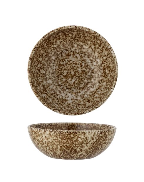 6 braune Schalen Paula - D.16 x H.5 cm