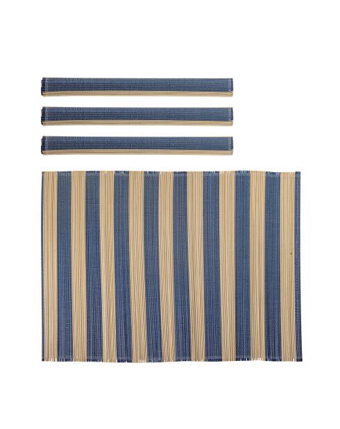4 manteles individuales Marola azules, 45 x 35 cm