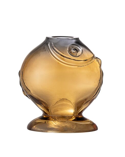 Vase Varga jaune - L.15 x H.16 x l.10,5 cm