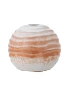 Porte-bougie Paula orange - D.12 x H.10 cm