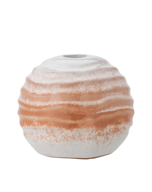 Porte-bougie Paula orange - D.12 x H.10 cm