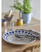 6 platos Shama multicolores - D.27 x H.4 cm