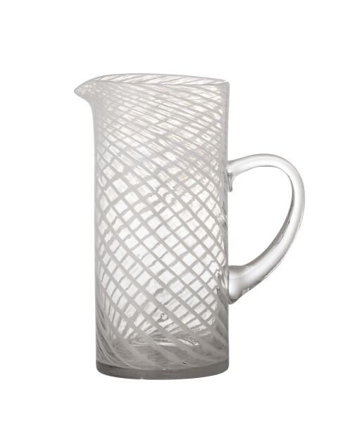Witte kruik Sakhi - L.21 x H.26 x l.12 cm