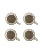 Lot de 4 Tasses Luna bleues - D.9 x H.10 cm