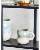 Lot de 4 Tasses Luna bleues - D.9 x H.10 cm