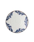 6 blaue Kamelienteller - D.16 x H.3 cm