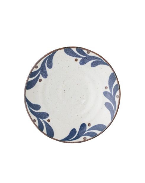 6 blaue Kamelienteller - D.16 x H.3 cm