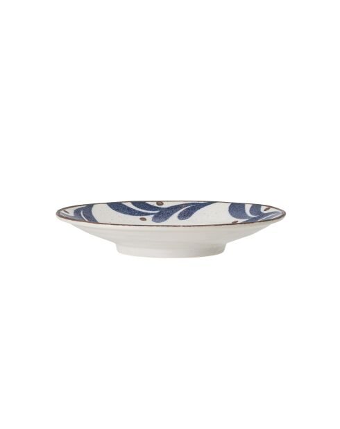 6 blaue Kamelienteller - D.16 x H.3 cm