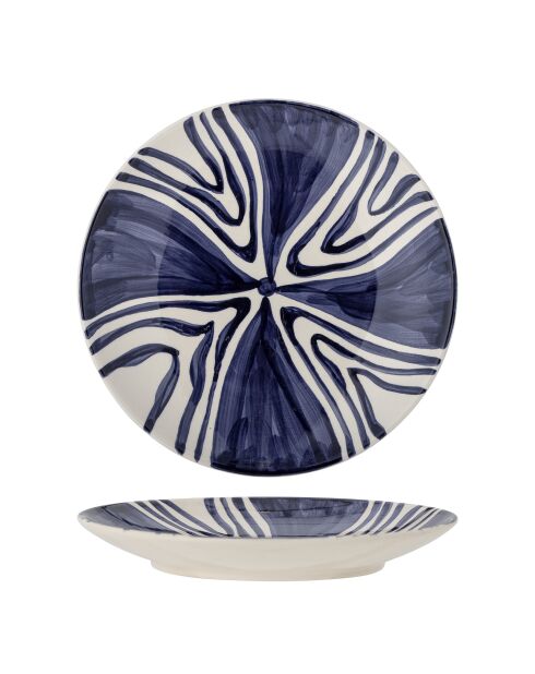 6 blaue Shama-Teller - D.27 x H.4 cm