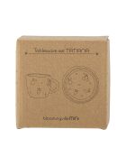 Tatiana Nature Tischservice - D.7 x H.6.5/D10 x H.2,5 cm