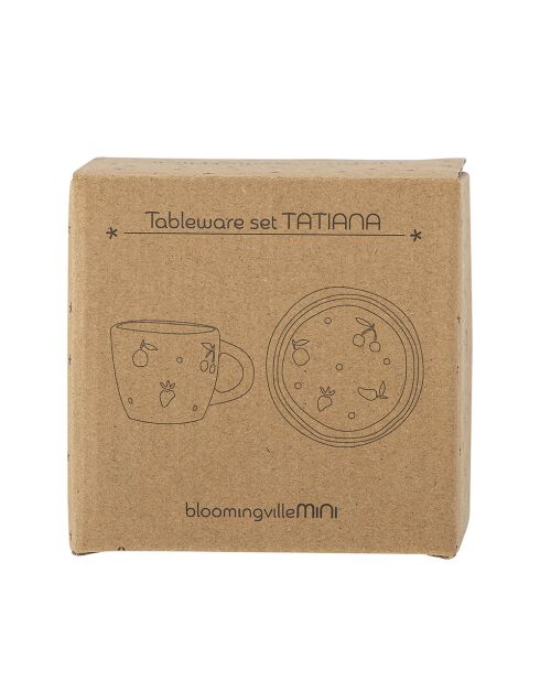 Tatiana Nature Tischservice - D.7 x H.6.5/D10 x H.2,5 cm