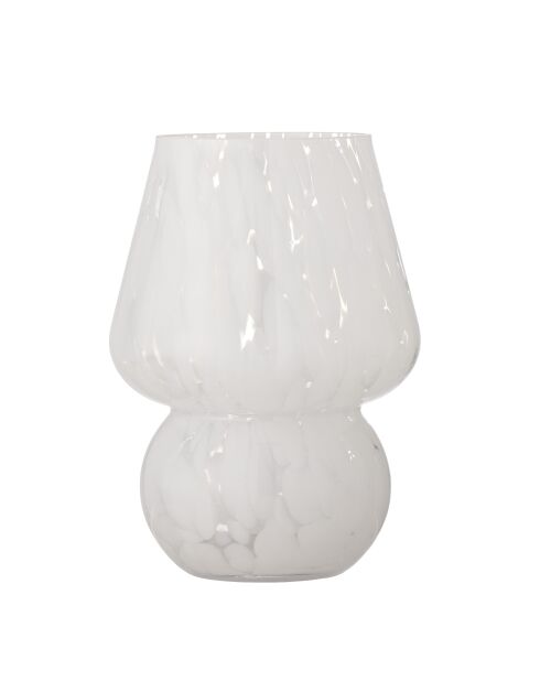 Vase Halim blanche - D.13 x H.18,5 cm