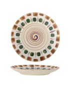 6 platos Shama multicolores - D.27 x H.4 cm