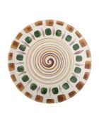 6 platos Shama multicolores - D.27 x H.4 cm