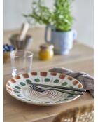 6 platos Shama multicolores - D.27 x H.4 cm