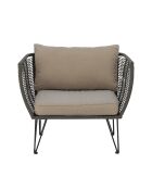 Mundo brauner Kissenbezug - L.66 x H.9 x L.58/ L75 x H.45 x L.9 cm