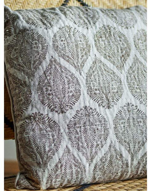 Cergy braunes Kissen - L.50 x L.50 cm