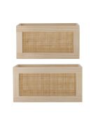 Lot de 2 Boîtes de rangement Piana nature