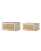 Lot de 2 Boîtes de rangement Piana nature
