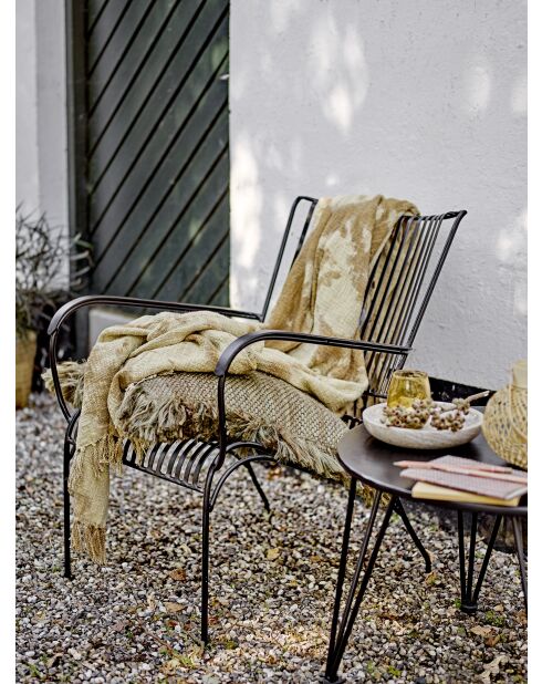 Thelma gelbes Plaid - L.150 x L.125 cm
