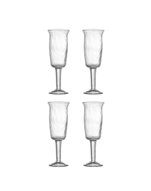Set aus 3 durchsichtigen Asha Weingläsern — D.6 x H.17,5 cm