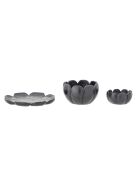 Set di 3 portacandele Reiko neri
