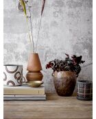 Pot de fleurs décoratif Avo blanc - D.12 x H.12 cm