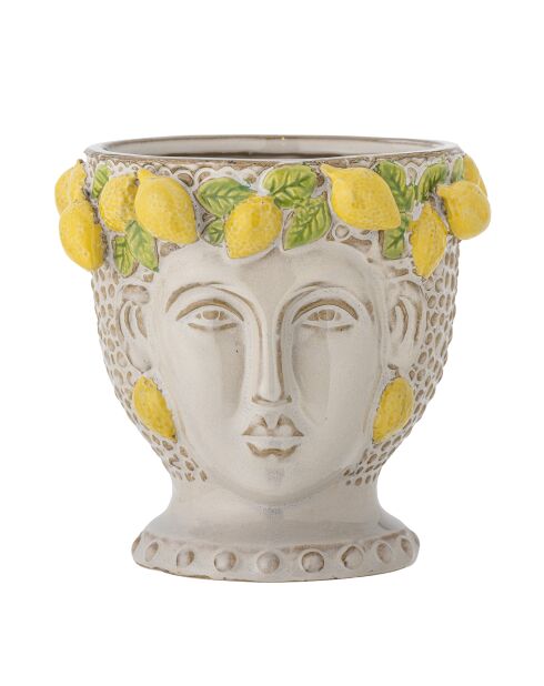 Pot de fleurs Limone jaune - D.16,5 x H.16 cm