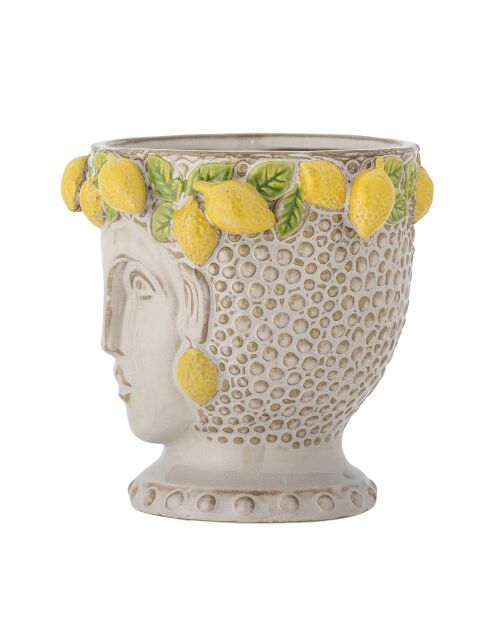 Pot de fleurs Limone jaune - D.16,5 x H.16 cm