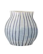 Blaue Vase Esra - L.21,5 x H.22 x L.13 cm