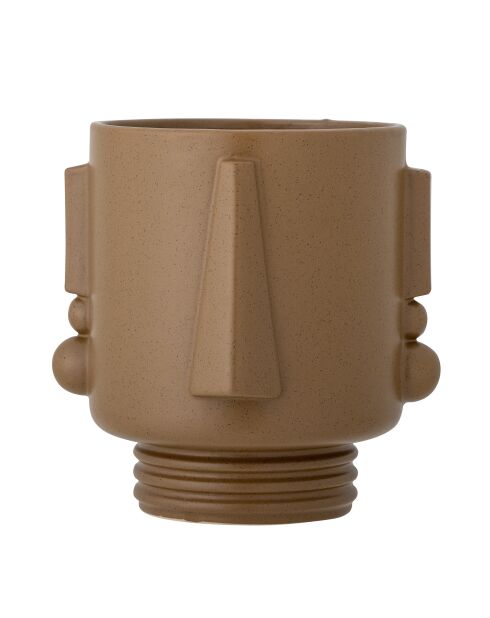 Vaso da fiori marrone Gu x im - L.20,5 x H.22,5 x L.20,5 cm