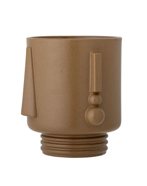 Vaso da fiori marrone Gu x im - L.20,5 x H.22,5 x L.20,5 cm