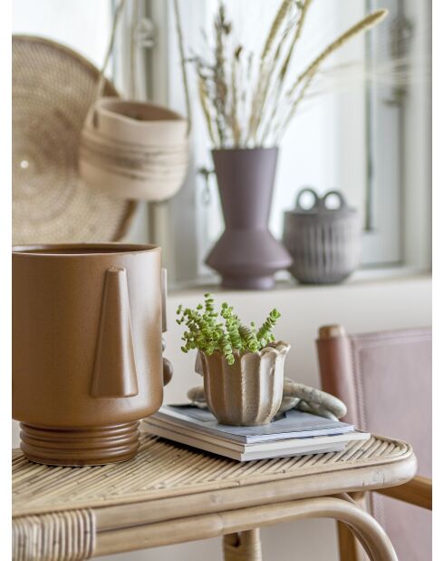 Vaso da fiori marrone Gu x im - L.20,5 x H.22,5 x L.20,5 cm