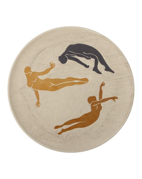 Decorazione murale Harlow marrone - D.40 x H.3 cm