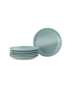 Set di 6 piatti Safie verdi - D.15 x H.2 cm