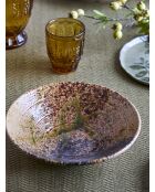 6 platos para servir Larken multicolores - D.25 x H.6,5 cm