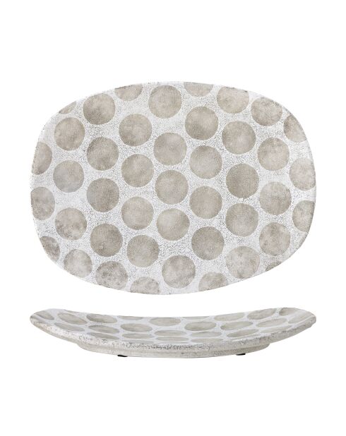 Plateau Felan blanc - L.42 x H.3,5 x l.32 cm