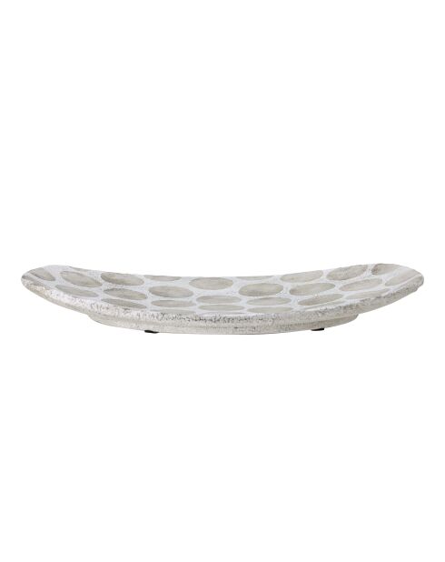 Plateau Felan blanc - L.42 x H.3,5 x l.32 cm