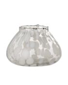 Portavelas blanco Hertha - D.12 x H.8,5 cm