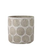 Pot de fleurs décoratif Felan blanc - D.12 x H.12 cm