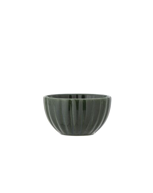 6 groene Latina schalen - D.9 x H.5 cm