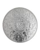 Plateau Litha argenté - D.25 x H.9,5 cm