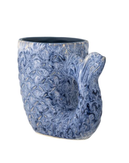 Blauwe Ariella vaas - L.15 x H.12 x L.9,5 cm