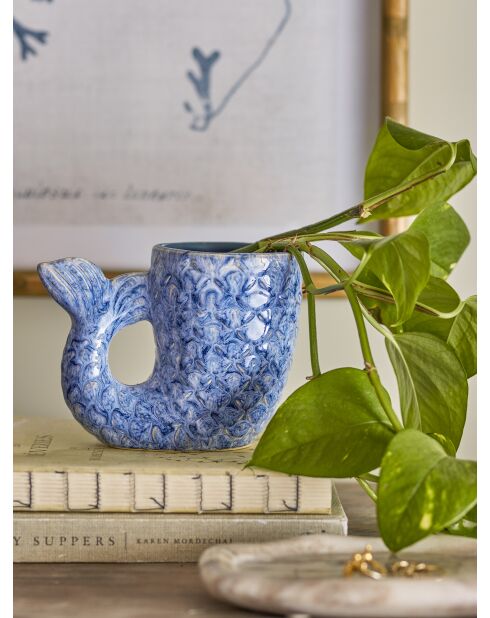 Blauwe Ariella vaas - L.15 x H.12 x L.9,5 cm