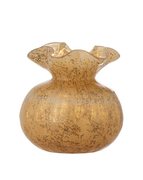 Thebe orange Vase - D.12 x H.12 cm