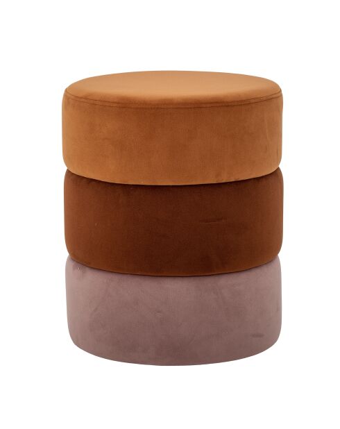 Pouf Bilbao orange - D.37 x H.45 cm