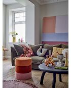 Pouf Bilbao orange - D.37 x H.45 cm