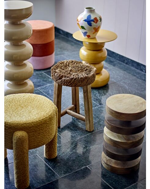 Pouf Bilbao orange - D.37 x H.45 cm