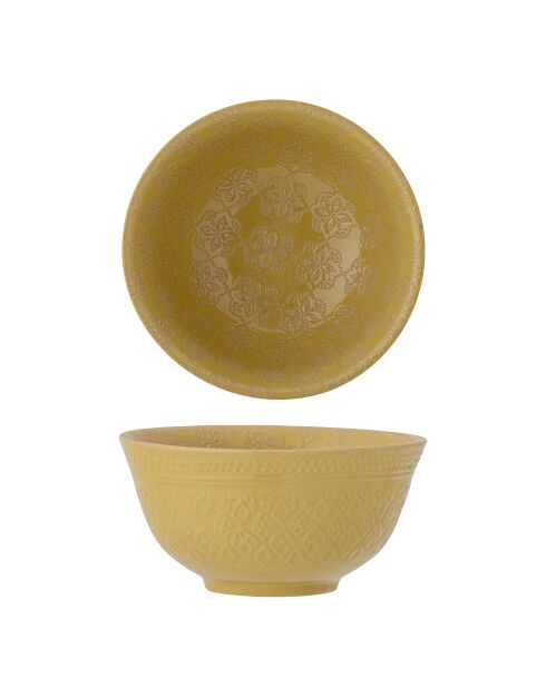 6 gelbe Marsala-Schalen - D.15 x H.7 cm