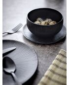 4 schwarze Mendo-Tischsets - L.45 x L.45 cm